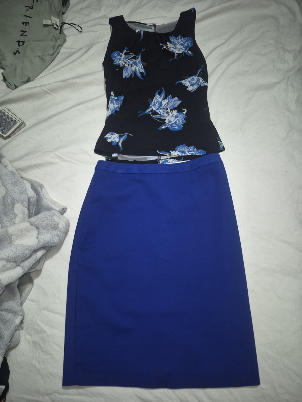 cleo Royal Blue Pencil Skirt